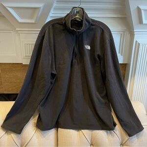 AL:  The North Face Shirt Men’s L Black Fleece Quarter 1/4 Zip Light weight